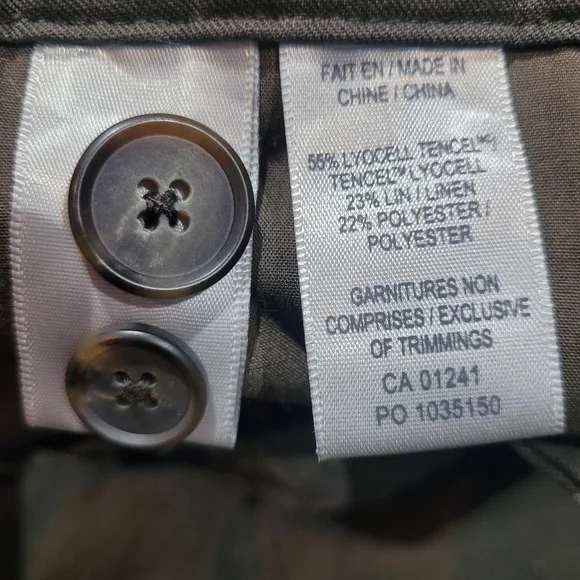 Contemporaine Women's Linen Blend Wide Leg Gathered Hem Cargo Pants Large Green - Picture 6 of 9